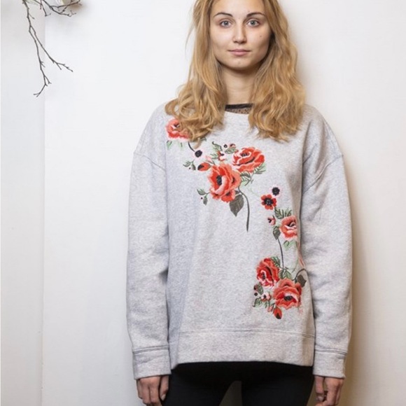 H&M Tops - H & M embroidered sweatshirt never worn